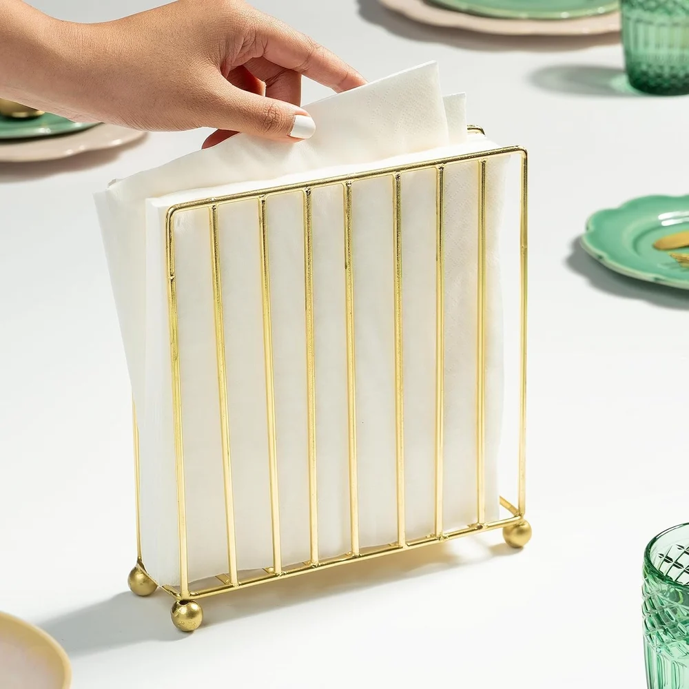 Modern Gold Finish Vertical Metal N..