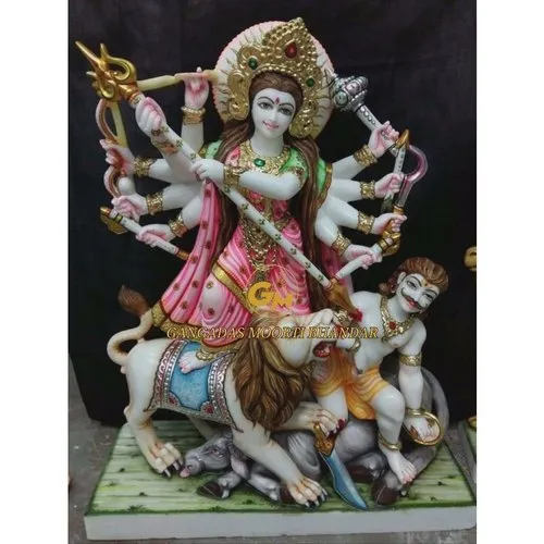 Marble Durga Mata Statue
