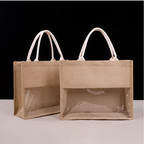 Transparent jute bags