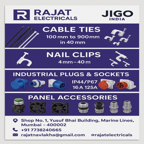 Cable Ties, Neil clips, Plugs & Soc..