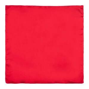 Solid Candy Red Pocket <br> Square