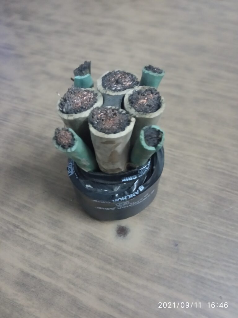 4-core x 95 sq mm heavy duty electr..
