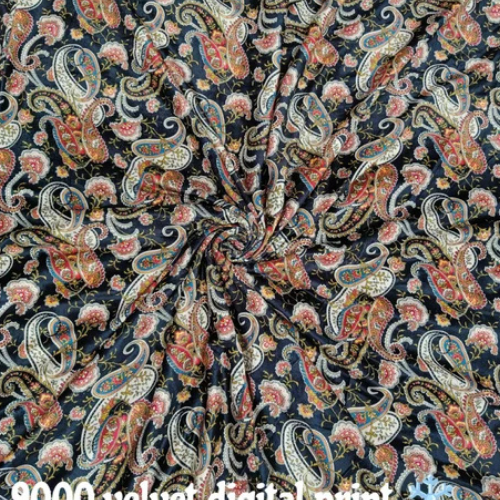 Digital Printed Velvet Fabric