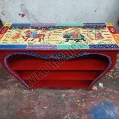 Hand Painted Wooden Bookshelf