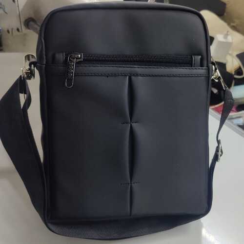 Black PU Leather Crossbody Sling Ba..