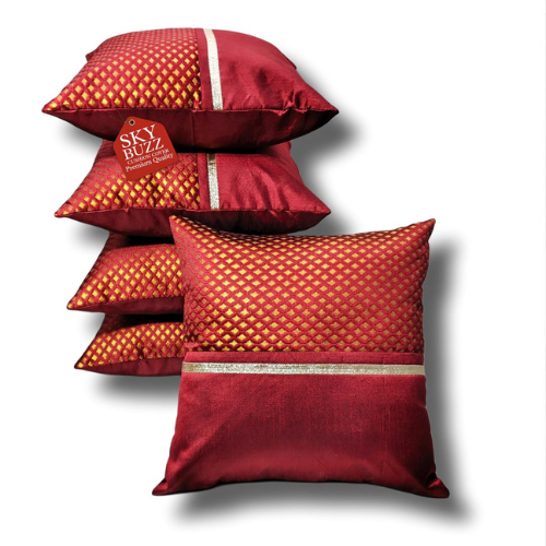Brocade Bindi cushion cover