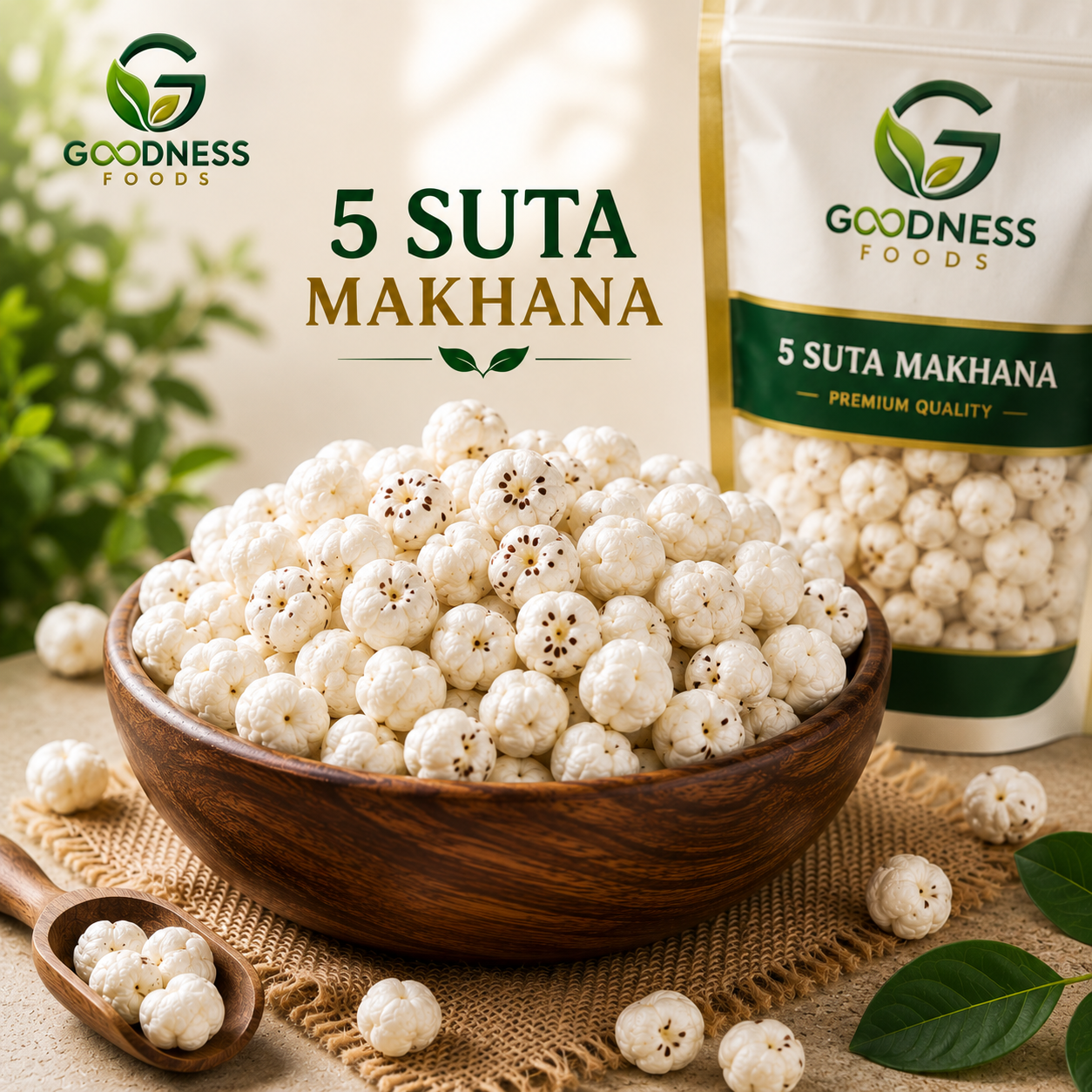 5 Suta makhana (Foxnut)