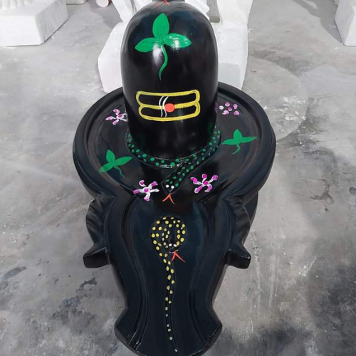 Shivling Marble Statue