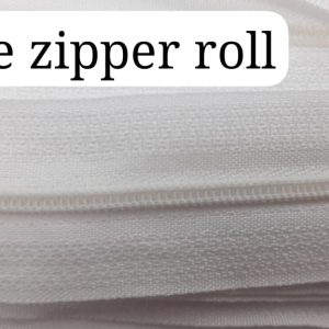 5 White 200var Zipper Roll