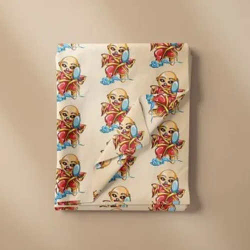 Cartoon Print Polyester Rayon Fabri..