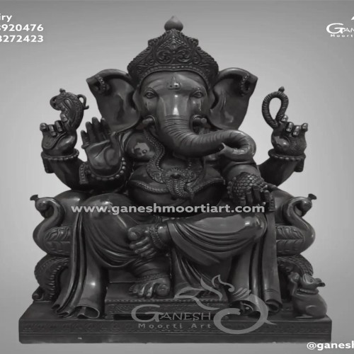 Shree Ganesh Ji statue dark brown